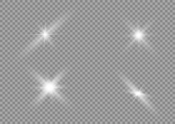 Vector transparentes Sonnenlicht spezielle Linse Flare Lichteffekt — Stockvektor