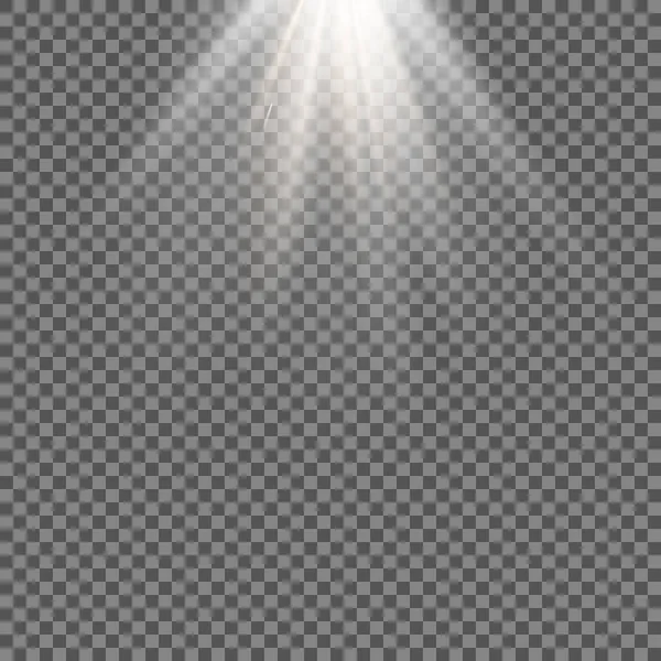Světelný efekt záře. Vektorové ilustrace. Vánoční flash prach — Stockový vektor