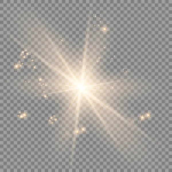 Parlak ışık efekti. Parıltısız yıldız patlaması.
