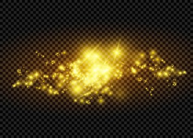 Sihirli toz. Sonsuzluk. Arka plan. Yıldız. Vektör çizim