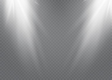 Şeffaf güneş ışığı vektörü. Özel lens ışık efekti.