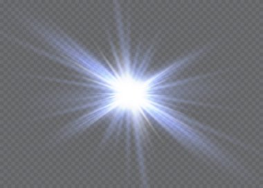 Parlak ışık efekti. Parıltısız yıldız patlaması..