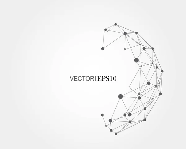 iş veya bilim tanıtımı için 3D geometrik vektör arka plan.