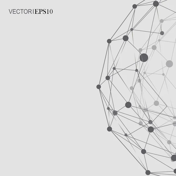 Design Technology Network backgound. Koncept připojení — Stockový vektor