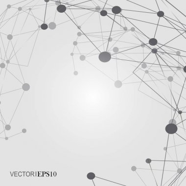 Design Technology Network 'ün arka planı. Bağlantı konsepti