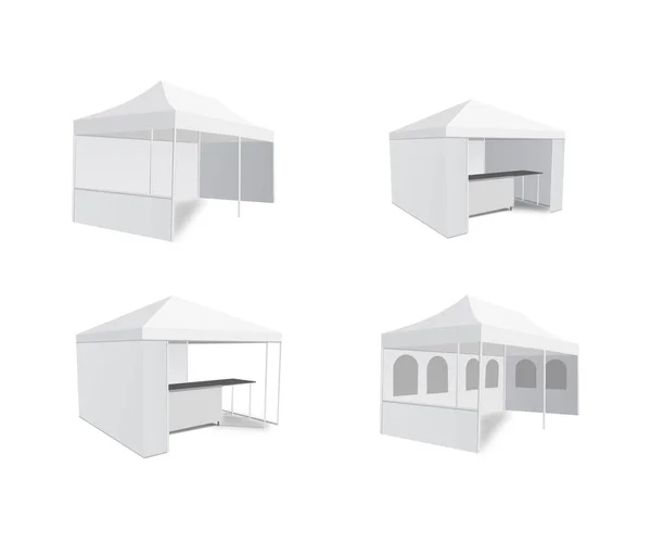 Olay ticaret göstermek açılır çadır mobil reklam seçim çerçevesi. Yukarı, şablon alay. İllüstrasyon izole beyaz arka plan üzerinde.