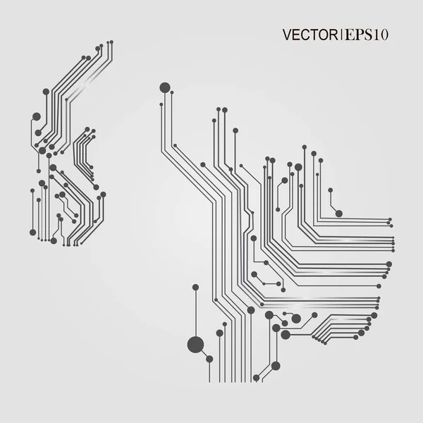 Concept de connexion. Contexte vectoriel géométrique pour les entreprises ou la science — Image vectorielle