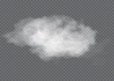 Sis ya da duman izole edilmiş şeffaf özel efekt. Beyaz vektör bulanıklığı, sis veya sis arkaplanı. Vektör illüstrasyonu