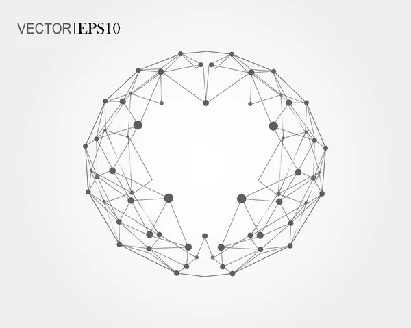 Bağlantı kavramı. Geometrik vektör arka plan iş ya da bilim için