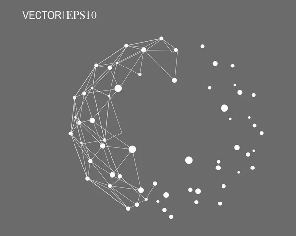 Проектирование технологической сети. Соединение — стоковый вектор