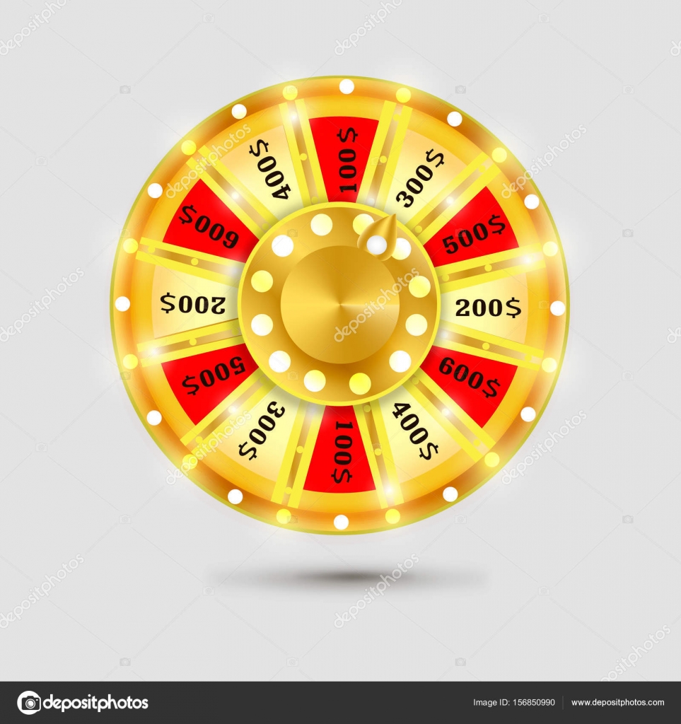 Colorful wheel of luck or fortune infographic. Vector illustration