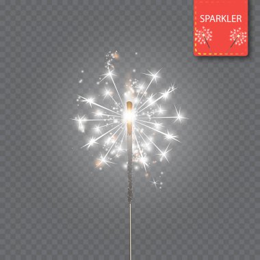 Neşeli Noel maytap izole ayarla. Vektör eps10