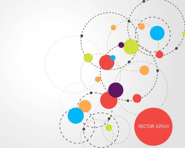 Design Technology Network 'ün arka planı. Bağlantı konsepti