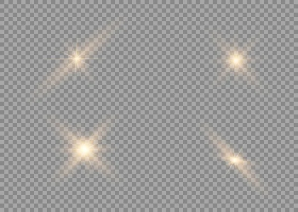 Parlak ışık efekti. Parıltısız yıldız patlaması.
