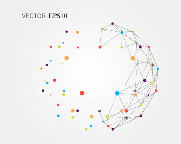 Design Technology Network backgound. Connection concept — Stock Vector