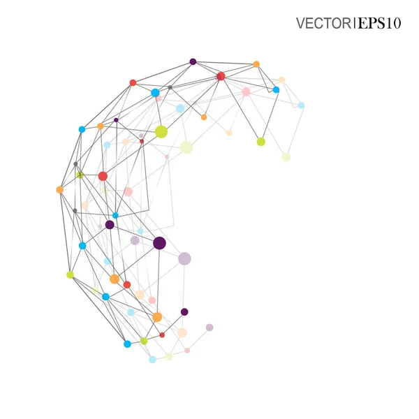 Design Technology Network 'ün arka planı. Bağlantı konsepti