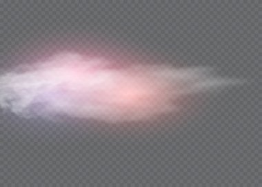 Sis ya da duman izole edilmiş şeffaf özel efekt. Beyaz vektör bulanıklığı, sis veya sis arkaplanı. Vektör illüstrasyonu