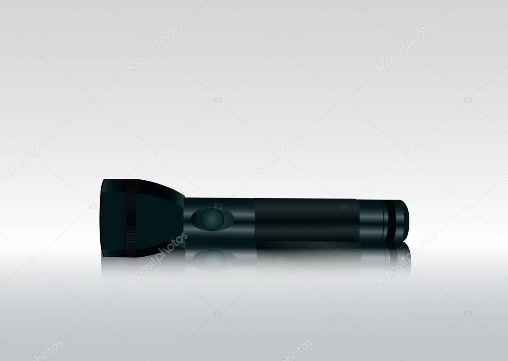 flashlight on a transparent background.Shine.lighting the space