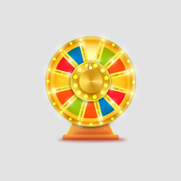 Roda colorida de sorte ou infográfico da fortuna. Ilustração — Fotografia de Stock