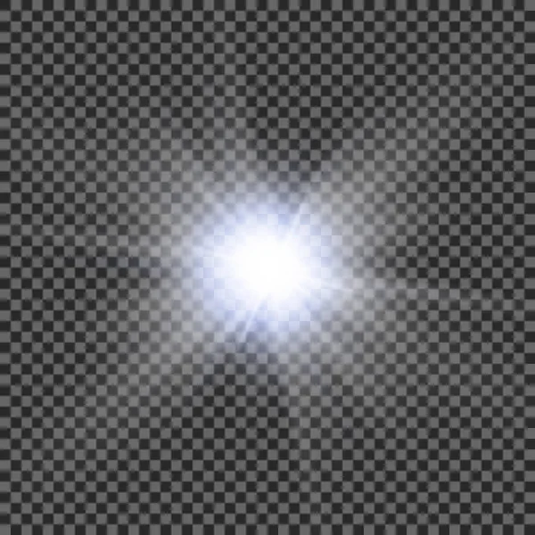 Efecto de luz de destello de lente especial de luz solar transparente vectorial — Archivo Imágenes Vectoriales