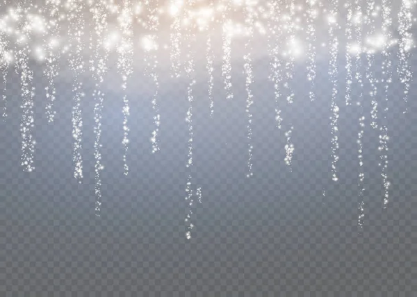 Effet lumineux. Illustration vectorielle. Flash de Noël. poussière — Image vectorielle