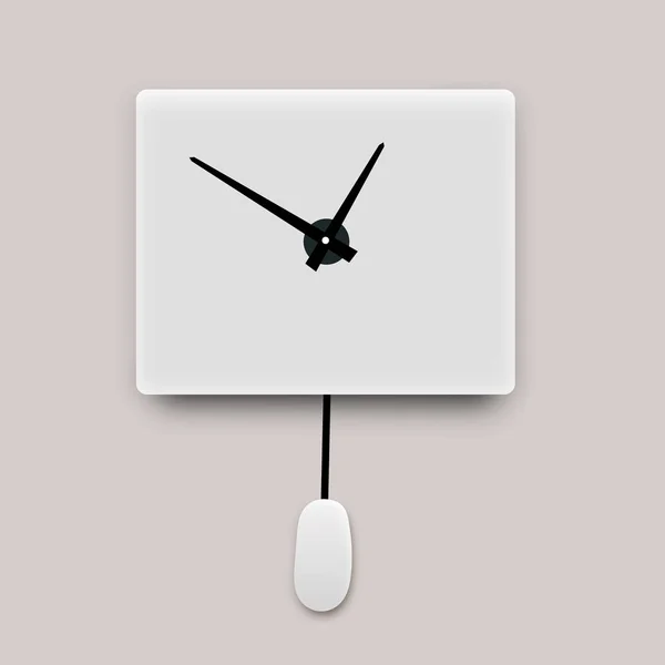 Oficina del reloj de pared. Plantilla de diseño en primer plano vectorial. El diseño para la marca y la publicidad aislada.Hermoso y original temporizador sobre un fondo transparente. Elemento diseño vectorial . — Archivo Imágenes Vectoriales