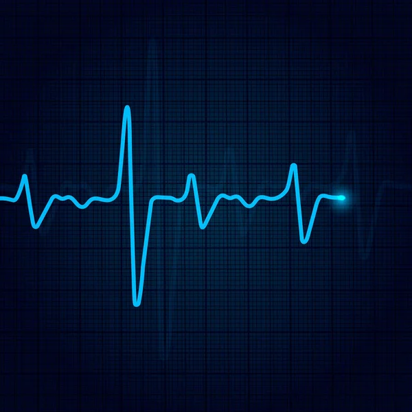 Kardiológiai koncepció pulzusszám diagrammal. Orvosi háttér szív cardiogram. — Stock Vector