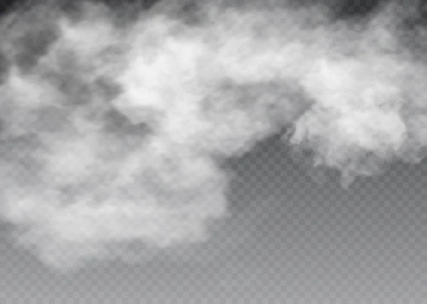 Set vettoriale di nuvole isolate realistiche sullo sfondo trasparente. — Vettoriale Stock