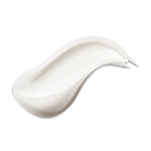 Crème texture coup isolé sur fond transparent. Crème, mousse, gel ou lotion corporelle pour le visage icône de soins de la peau. Vecteur visage crème cosmétique produit frottis swatch. — Image vectorielle