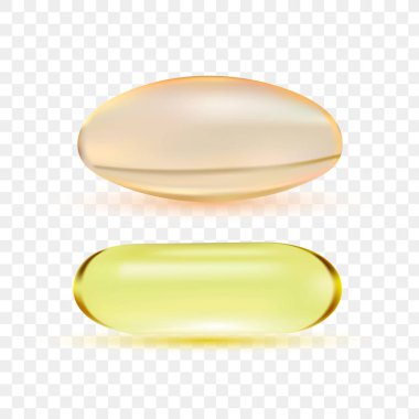 Beyazda izole edilmiş gerçekçi bir hap. Tıp geçmişi için bir şablon. Antibiyotik, vitamin veya uyuşturucu vektörü çizimi.