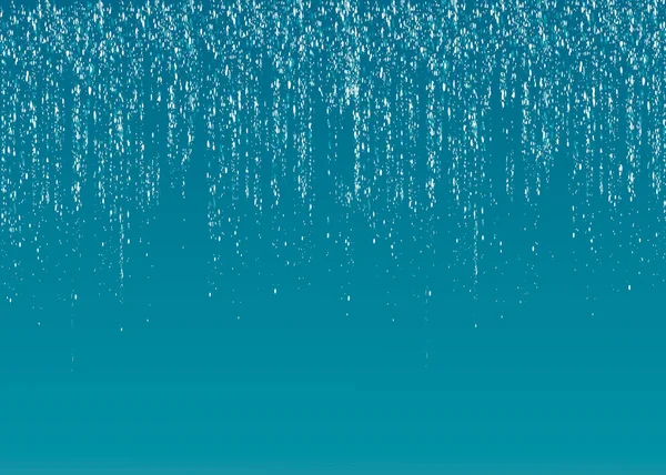 ラインシルバーの輝きに落ちるコンフェッティガーランドドット雨。輝く輝きの境界線、パーティーのチェンジのシマー、休日のライトの背景デザイン、お祝いのフレーム。豊富な銀金属製のガーランドライト. — ストックベクタ