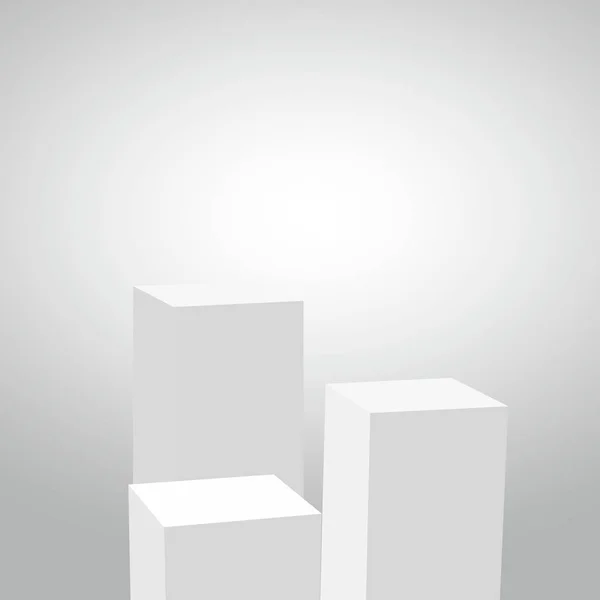 Plantilla de pedestal realista simple abstracta. Perfecto para tus proyectos. Ilustración vectorial . — Vector de stock