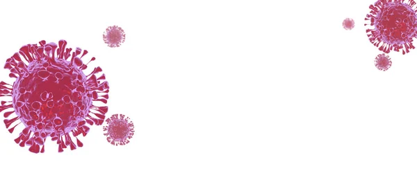Структура Коронавируса Иллюстрированное Фоновое Изображение Концепция Здоровья Медицины — стоковое фото