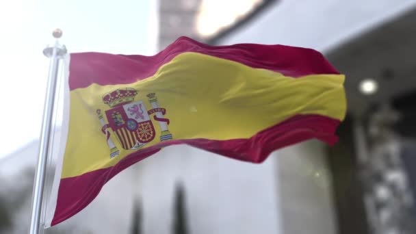 Video Loop Bendera Spanyol Bahasa Spanyol Bandera Espaa Seperti Yang — Stok Video
