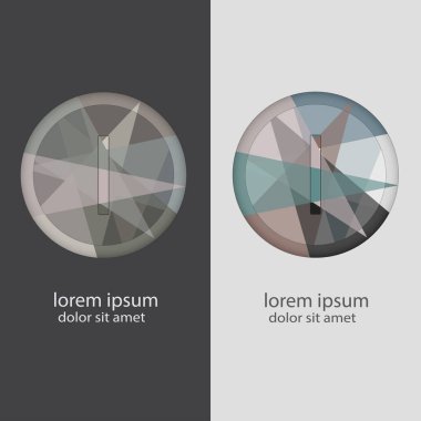 Birden çok renk kombinasyonları ile harf ı