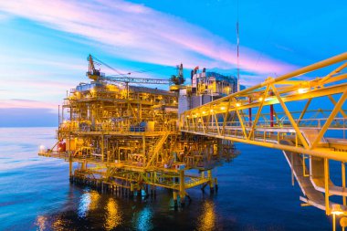 Offshore inşaat platformu üretim petrol ve gaz ile b