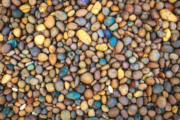 Abstrato liso redondo seixos mar pedra textura fundo — Fotografia de Stock