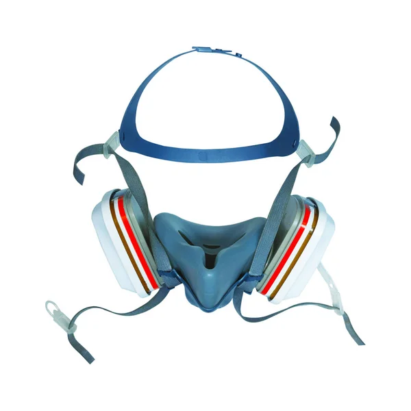 Збереження-Відновлення Професійне використання Газова маска або напівмаска ізольовані на білому з відсічним контуром — стокове фото