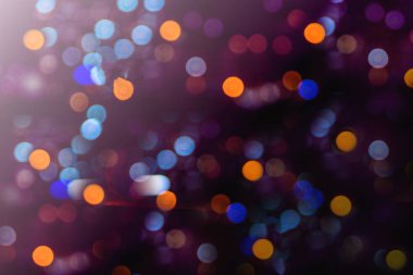 Soyut mor bokeh Noel arka plan. Modern basit düz s