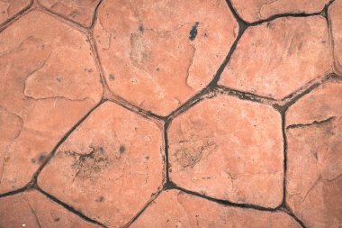 Turuncu renk ile gerçek beton zemin doku arka plan