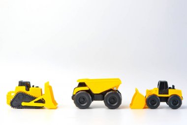 İnşaat kavramı altında grup insan oyuncak ve ağır du ile