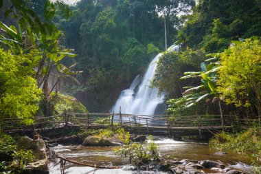 Kuzey Tayland, adı Pha dok siew wate güzel şelale