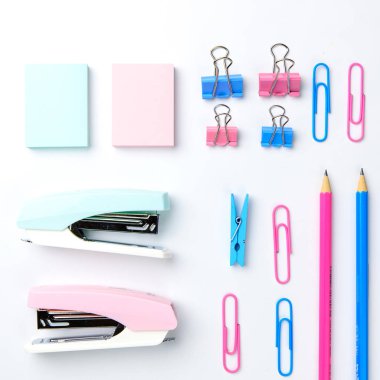 Sabit kavramı, düz yatıyordu yukarıdan fotoğraf makas, kalem