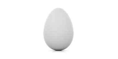 Beyaz arka plan üzerinde 3D render yumurta