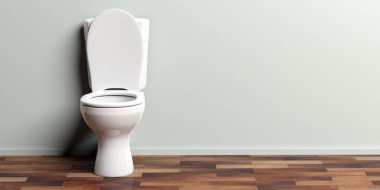 3d rendering white toilet bowl clipart