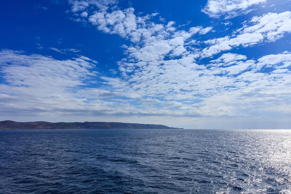 Céu azul e fundo do mar — Fotografia de Stock