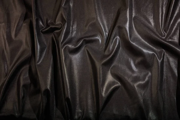 Fondo textil satinado negro — Foto de Stock