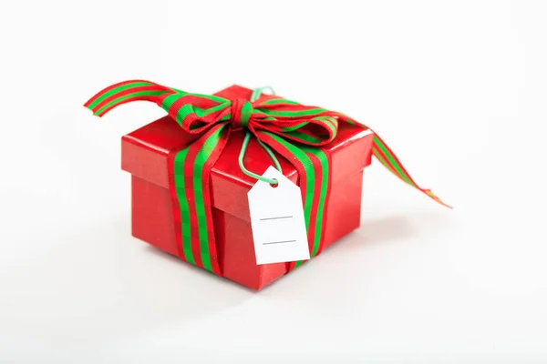 Gift box on white background — Stock Photo, Image