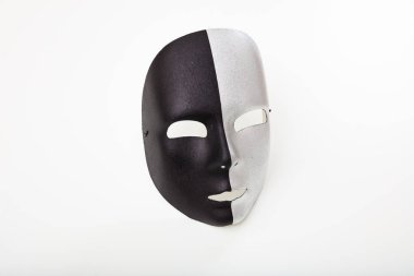Karnaval maskesi beyaz arkaplanda izole