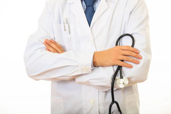 Doctor holding a stethoscope — Stock Photo, Image